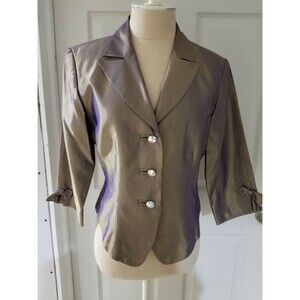 JS Collection Formal Jacket Size 8 Gold iridescent  Black Tie Formalwear 8